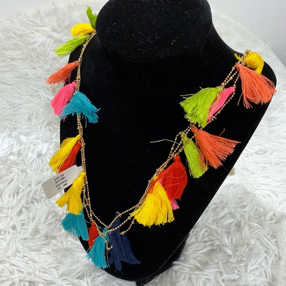 NEW Next Jewellery Colorful Tassels Necklace - Picture 2 of 4